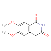 Chemical structure of 6,7-dimethoxy-1,2,3,4-tetrahydroisoquinoline-1,3-dione - CSSB00010106857