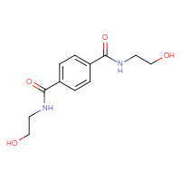 Chemical structure of N1,N4-bis(2-hydroxyethyl)benzene-1,4-dicarboxamide - CSSB00102637667