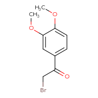 Chemical structure of 2-bromo-1-(3,4-dimethoxyphenyl)ethan-1-one - CSSB00000184214