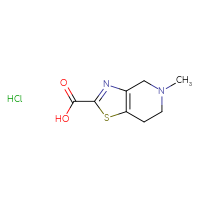 Chemical structure of 5-methyl-4H,5H,6H,7H-[1,3]thiazolo[4,5-c]pyridine-2-carboxylic acid hydrochloride - CSSB00010742902