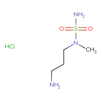 Chemical structure of (3-aminopropyl)(methyl)sulfamoylamine hydrochloride - CSSB20621630251