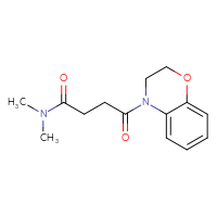 Chemical structure of 4-(3,4-dihydro-2H-1,4-benzoxazin-4-yl)-N,N-dimethyl-4-oxobutanamide - CSSB02010504226