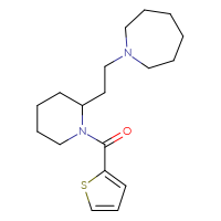 Chemical structure of 1-{2-[1-(thiophene-2-carbonyl)piperidin-2-yl]ethyl}azepane - CSSB00027512079