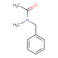 Chemical structure of N-benzyl-N-methylacetamide - CSSB00000152884