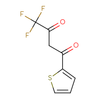 Chemical structure of 4,4,4-trifluoro-1-(thiophen-2-yl)butane-1,3-dione - CSSB00000188720
