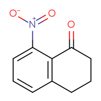 Chemical structure of 8-nitro-1,2,3,4-tetrahydronaphthalen-1-one - CSSB00000093158