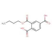 Chemical structure of 2-(butoxycarbonyl)benzene-1,4-dicarboxylic acid - CSSB00020670287
