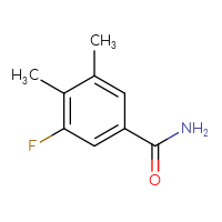 Chemical structure of 3-fluoro-4,5-dimethylbenzamide - CSSB00015934677