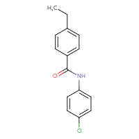 Chemical structure of N-(4-chlorophenyl)-4-ethylbenzamide - CSSB00026320138