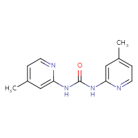 Chemical structure of 1,3-bis(4-methylpyridin-2-yl)urea - CSSB00025711963