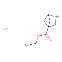 Chemical structure of ethyl 2-azabicyclo[2.1.1]hexane-4-carboxylate hydrochloride - CSSB00159270568