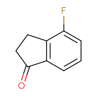 Chemical structure of 4-fluoro-2,3-dihydro-1H-inden-1-one - CSSB00000743250