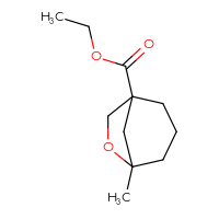 Chemical structure of ethyl 5-methyl-6-oxabicyclo[3.2.1]octane-1-carboxylate - CSSB01377023622