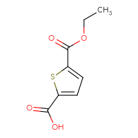 Chemical structure of 5-(ethoxycarbonyl)thiophene-2-carboxylic acid - CSSB00000031240