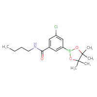 Chemical structure of N-butyl-3-chloro-5-(4,4,5,5-tetramethyl-1,3,2-dioxaborolan-2-yl)benzamide - CSSB02522219735