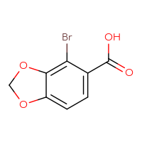 Chemical structure of 4-bromo-2H-1,3-benzodioxole-5-carboxylic acid - CSSB00015995029