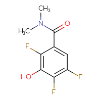Chemical structure of 2,4,5-trifluoro-3-hydroxy-N,N-dimethylbenzamide - CSSB00012109785