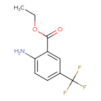 Chemical structure of ethyl 2-amino-5-(trifluoromethyl)benzoate - CSSB00006004092