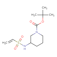 Chemical structure of tert-butyl 3-ethenesulfonamidopiperidine-1-carboxylate - CSSB00153713952