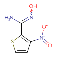 Chemical structure of N'-hydroxy-3-nitrothiophene-2-carboximidamide - CSSB00015334167