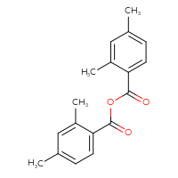 Chemical structure of 2,4-dimethylbenzoyl 2,4-dimethylbenzoate - CSSB00025702900