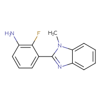 Chemical structure of 2-fluoro-3-(1-methyl-1H-1,3-benzodiazol-2-yl)aniline - CSSB00003097045