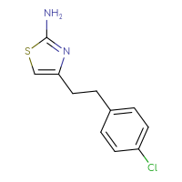 Chemical structure of 4-[2-(4-chlorophenyl)ethyl]-1,3-thiazol-2-amine - CSSB00010228969