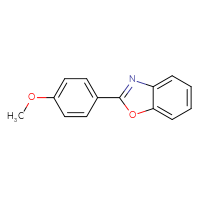 Chemical structure of 2-(4-methoxyphenyl)-1,3-benzoxazole - CSSB00102561584
