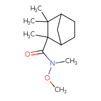 Chemical structure of N-methoxy-N,2,3,3-tetramethylbicyclo[2.2.1]heptane-2-carboxamide - CSSB06925475022