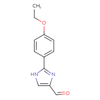 Chemical structure of 2-(4-ethoxyphenyl)-1H-imidazole-4-carbaldehyde - CSSB00010184473