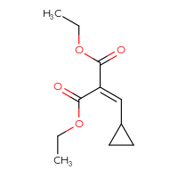 Chemical structure of 1,3-diethyl 2-(cyclopropylmethylidene)propanedioate - CSSB00014900674