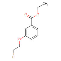 Chemical structure of ethyl 3-(2-fluoroethoxy)benzoate - CSSB00134666300
