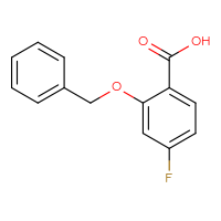 Chemical structure of 2-(benzyloxy)-4-fluorobenzoic acid - CSSB00012348371