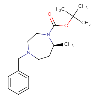 Chemical structure of tert-butyl (7S)-4-benzyl-7-methyl-1,4-diazepane-1-carboxylate - CSSB02125622645