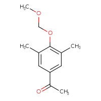 Chemical structure of 1-[4-(methoxymethoxy)-3,5-dimethylphenyl]ethan-1-one - CSSB00135386847