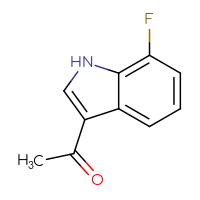 Chemical structure of 1-(7-fluoro-1H-indol-3-yl)ethan-1-one - CSSB00010298112