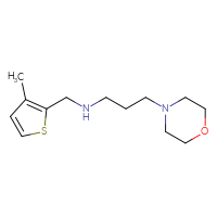 Chemical structure of [(3-methylthiophen-2-yl)methyl][3-(morpholin-4-yl)propyl]amine - CSSB00000389730