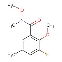 Chemical structure of 3-fluoro-N,2-dimethoxy-N,5-dimethylbenzamide - CSSB21151590455