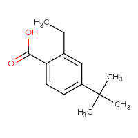 Chemical structure of 4-tert-butyl-2-ethylbenzoic acid - CSSB00010262567