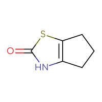 Chemical structure of 2H,3H,4H,5H,6H-cyclopenta[d][1,3]thiazol-2-one - CSSB00000751930
