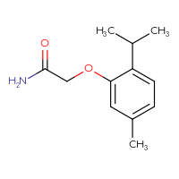 Chemical structure of 2-[5-methyl-2-(propan-2-yl)phenoxy]acetamide - CSSB00000148682