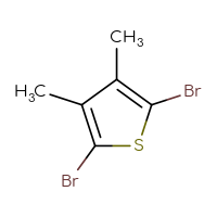 Chemical structure of 2,5-dibromo-3,4-dimethylthiophene - CSSB00010174798