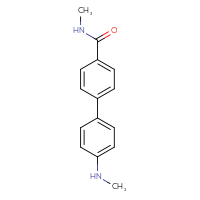 Chemical structure of N-methyl-4'-(methylamino)-[1,1'-biphenyl]-4-carboxamide - CSSB03577013310