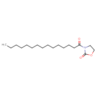 Chemical structure of 3-pentadecanoyl-1,3-oxazolidin-2-one - CSSB06741677168