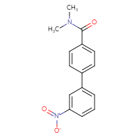 Chemical structure of N,N-dimethyl-3'-nitro-[1,1'-biphenyl]-4-carboxamide - CSSB00102637912