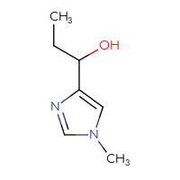 Chemical structure of 1-(1-methyl-1H-imidazol-4-yl)propan-1-ol - CSSB00014318767
