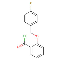 Chemical structure of 2-[(4-fluorophenyl)methoxy]benzoyl chloride - CSSB00020597051