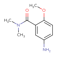 Chemical structure of 5-amino-2-methoxy-N,N-dimethylbenzamide - CSSB00011413992