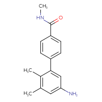 Chemical structure of 5'-amino-N,2',3'-trimethyl-[1,1'-biphenyl]-4-carboxamide - CSSB06583107446