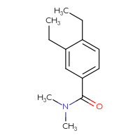 Chemical structure of 3,4-diethyl-N,N-dimethylbenzamide - CSSB00033666049